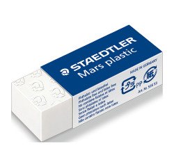 Pack van 6 mini plastic gummetjes van Staedtler + 3 gratis