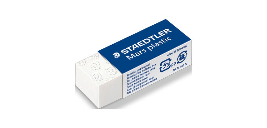 Pack of 6 mini plastic erasers Staedtler + 3 free