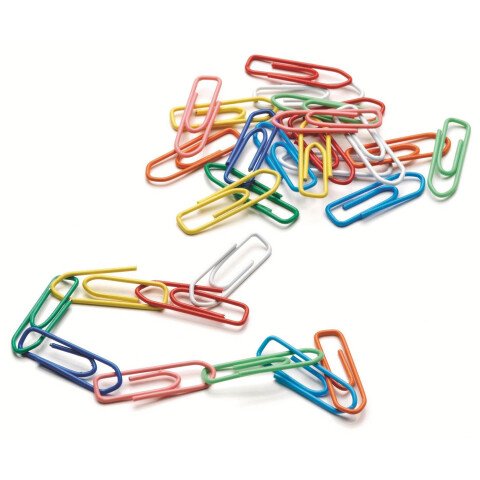 Clips de colores surtidos nº2 Caja de 100