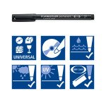 Stylo feutre Staedtler Lumocolor permanent- Pochette de 4 pointes assorties