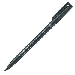 Stylo feutre Staedtler Lumocolor 319 permanent- Pochette de 4 pointes assorties