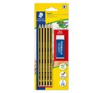 Pack de 5 crayons à papier Staedtler Noris HB + 1 gomme offerte