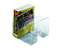 Sujetalibros transparente Durable Trend 3 compartimentos