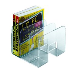 Sujetalibros transparente Durable Trend 3 compartimentos