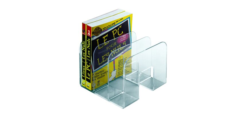 Plastic boekensteun CEP Pro-kristal