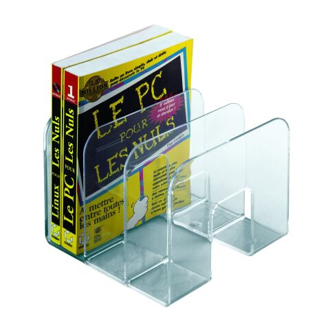 Sujetalibros transparente Durable Trend 3 compartimentos