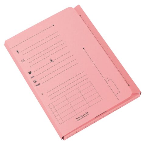 Carpeta de índice OXFORD 23,5 x 31,5 cm color - Pack de 25 rosa