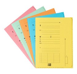Carpeta de índice L'Oblique AZ OXFORD 23,5 x 31,5 cm Colores pastel surtidos - Paquete de 25