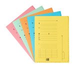 Chemise index kraft L'Oblique AZ 23,5 x 31,5 cm - couleurs assorties pastel - Paquet de 25