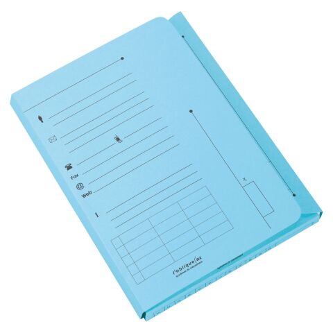 Carpeta de índice OXFORD 23,5 x 31,5 cm color - Pack de 25 azul