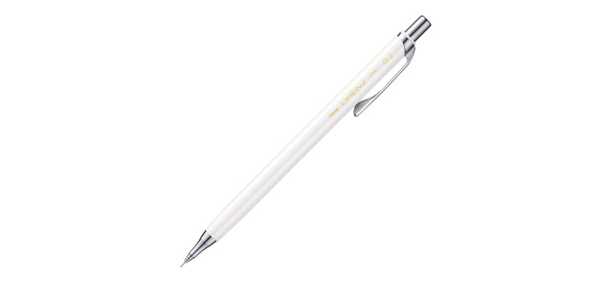 Refillable propelling pencil Orenz point 0.2mm HB white