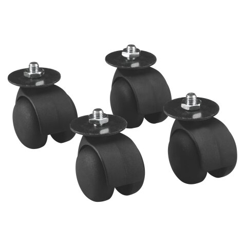 Set of 4 wheels for filing cabinets Clen