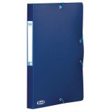 Chemise box plastique Oxford 24 x 32 cm dos 2,5 cm couleur