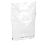 Sacs boutique poignées plates 50 microns - 100 sacs