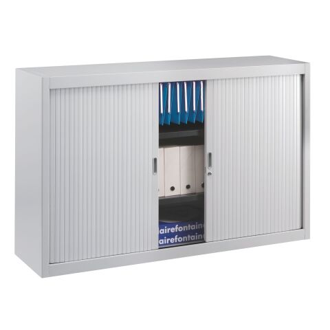 Armario de oficina metálico desmontable Ancho Especial Alt. 100 x An. 160 cm Gris Puerta persiana