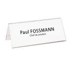 Sachet 10 chevalets porte-nom personnalisable - 210 x 61 mm