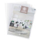Plastic cut flush folders Bruneau A4 polypropylene 12/100e colorless - pack of 25
