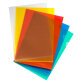 Doos 100 doorzichtige mapjes Bruneau polypropyleen 12/100 geassorteerde kleuren