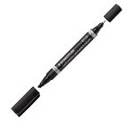Marqueur permanent Staedtler Lumocolor duo pointes ogive fine 0,6 mm et biseautée 1,5 à 4 mm