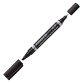 Marqueur permanent Staedtler Lumocolor Duo 3488 pointes ogive fine 0,6 mm et biseautée 1,5 à 4 mm