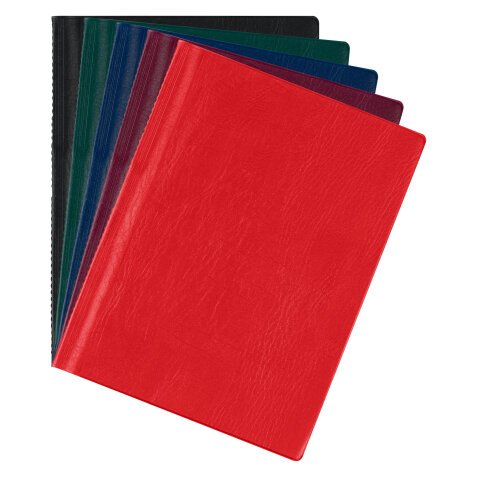 Document holders Bruneau PVC opaque A4 10 sleeves assorted colours
