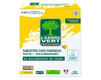 Tablettes lave-vaisselle citron Arbre Vert - Seau de 140 tablettes