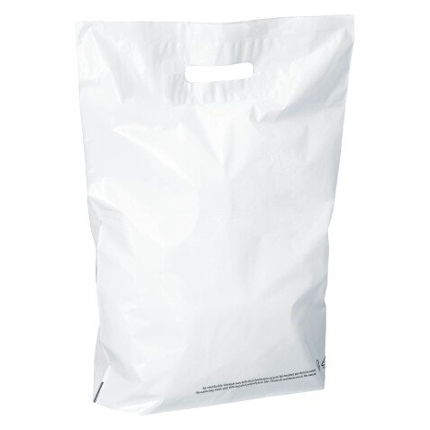 Sacs boutique poignées plates 50 microns - 100 sacs