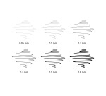 Stylo feutre Staedtler Pigment Liner 308 pointes assorties - Boîte de 6