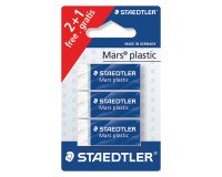 Pack 2 + 1 Mini-Radiergummis Mars plastic Staedtler