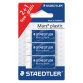 Pack 2 + 1 kleine gommen Mars plastic Staedtler