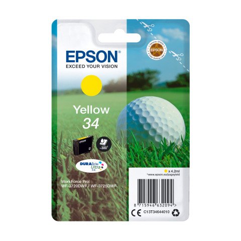 Epson 34 Cartucho Original Amarillo (300 páginas)