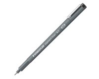 Bolígrafo de punta fina Staedtler Pigment Liner 308, surtido de puntas - Caja de 6