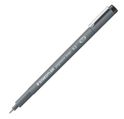 Bolígrafo de punta fina Staedtler Pigment Liner 308, surtido de puntas - Caja de 6