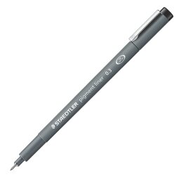Felt-tip pen Staedtler Pigment Liner 308, assorted tips - Bag of 6