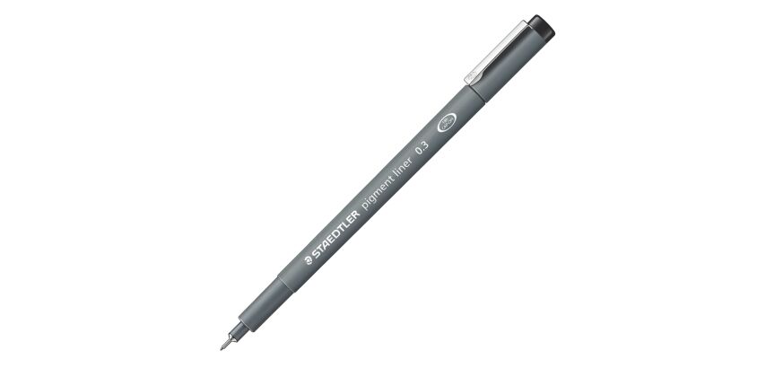 Felt-tip pen Staedtler Pigment Liner 308, assorted tips - Bag of 6