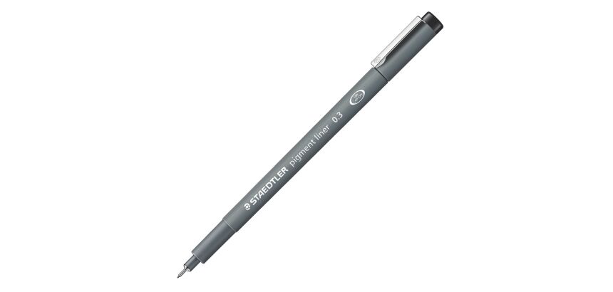 Stylo feutre Staedtler Pigment Liner 308 pointes assorties - Boîte de 6