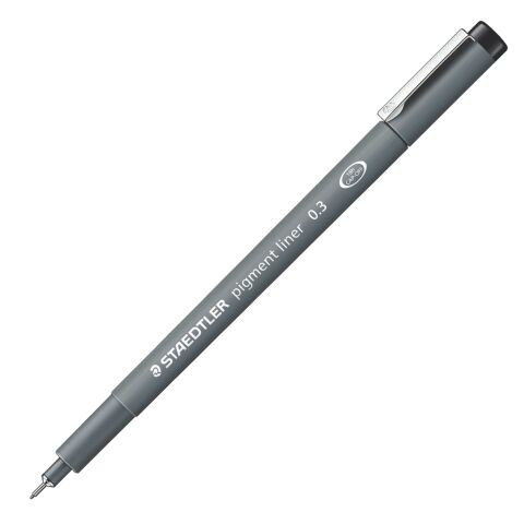 Bolígrafo de punta fina Staedtler Pigment Liner 308, surtido de puntas - Caja de 6