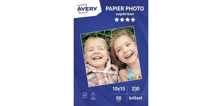 Avery Photo Paper Glossy Finish 10 x 15 cm 230 g - 50 Sheets