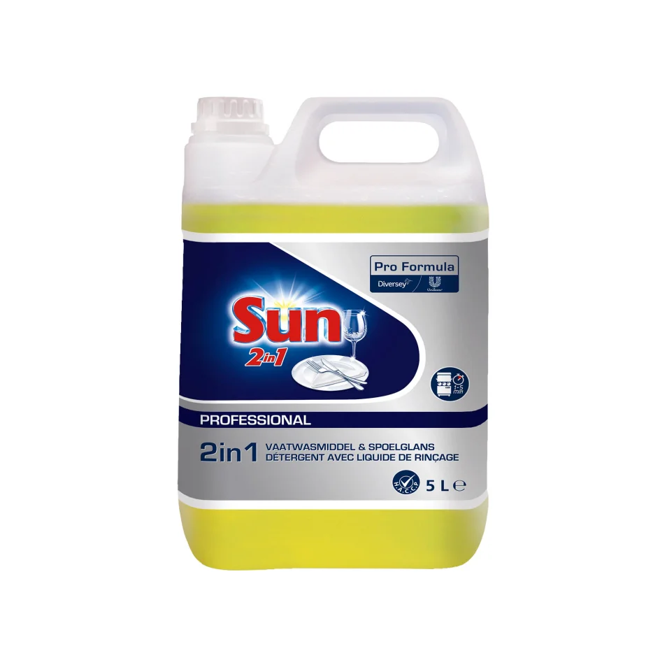 Liquide de rinçage lave-vaisselle Sun Professional - Bidon 2L sur