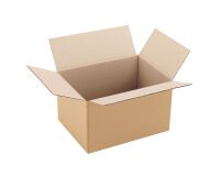 Carton Caisse américaine kraft brun simple cannelure L 25 x l 18 x H 15 cm