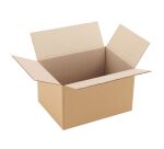 Caisse américaine kraft brun simple cannelure H 15 x L 18 x P 25 cm