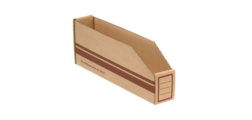Cardboard storage boxes 300x50x110 mm (1,6 litre)