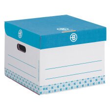 Contenedor de archivo cartón Mini Bruneau  para 4 cajas Colores