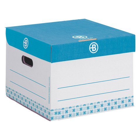 Contenedor de archivo para A4 Mini para 4 Cajas Azul Bruneau