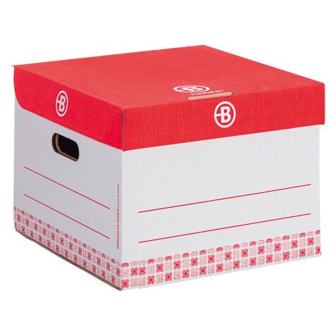 Mini office boxes Bruneau H 27 x W 39 x D 36 cm red