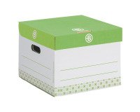 Caisse archives mini Carton Bruneau - H 27 x L 39 x P 36 cm - Haute résistance - Verte