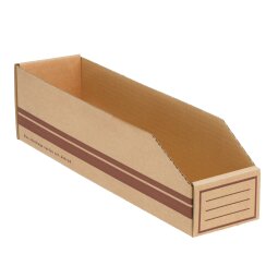 Cardboard storage boxes 400x100x110mm (4,4 liters)