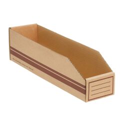 Cardboard storage boxes 400x100x110mm (4,4 liters)