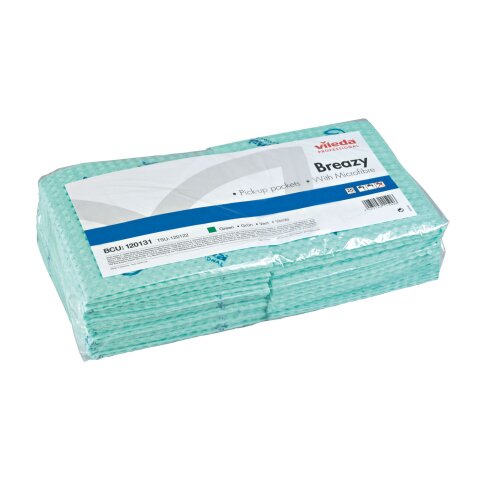 Pack of 25 microfibre tissues 35 x 35,5 cm Vileda Breazy 