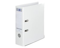Classeur à levier Oxford plastique dos 8 cm A4 - blanc